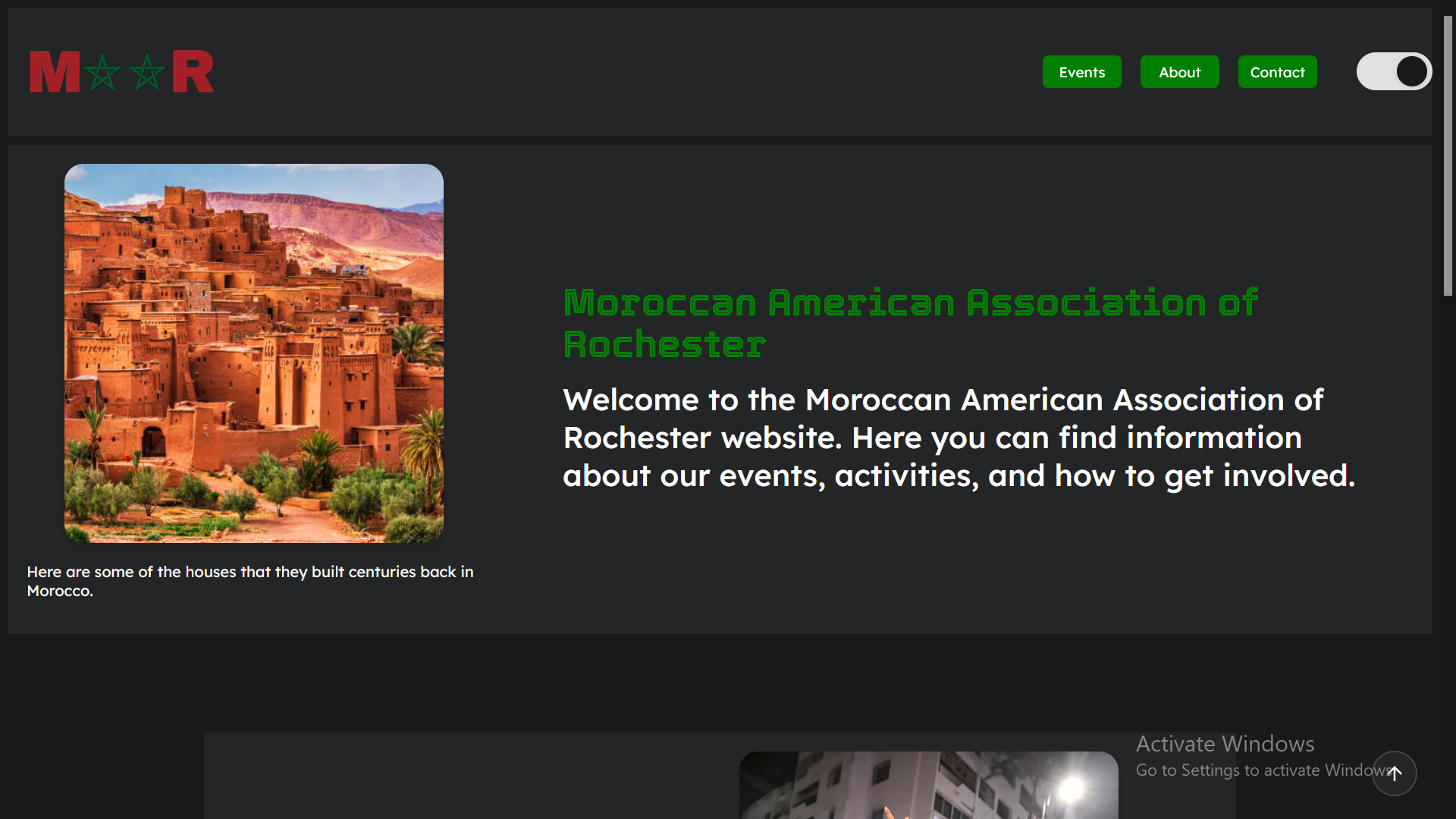 MAAR screenshot in dark mode